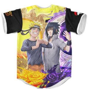 Naruto And Sasuke Strongest Ninjas All Over Print Baseball Shirt