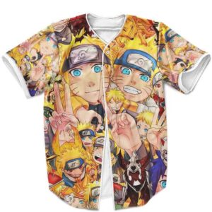 Adorable Naruto Uzumaki Chibi Collage MLB Baseball Uniform