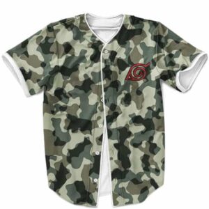 Konoha Uzumaki Clan Logo Camouflage MLB Baseball Uniform
