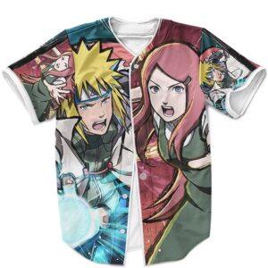 Naruto Minato And Kushina Combined Rasengan Baseball Shirt