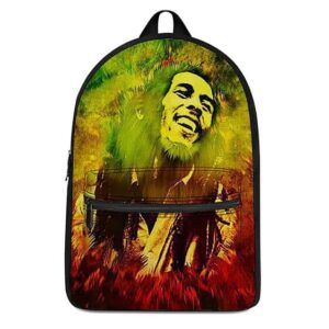 Bob Marley Rastafarian 420 Colorful Coolest Dopest Backpack