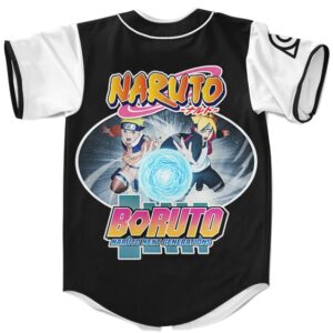 Dope MLB Baseball Shirt Naruto Boruto Combined Rasengan