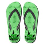 Pot Flops 420 Marijuana Green Weed Flip Flops Sandals