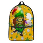 Rastafarian Minion Smoking a Spliff of Weed Coolest Backpack