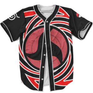 Uchiha Itachi Tsukuyomi Baseball Uniform Black Red Spiral