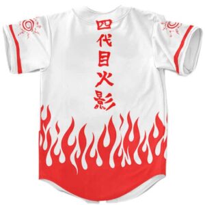 Naruto Uzumaki Logo Hokage Coat Design Baseball Shirt